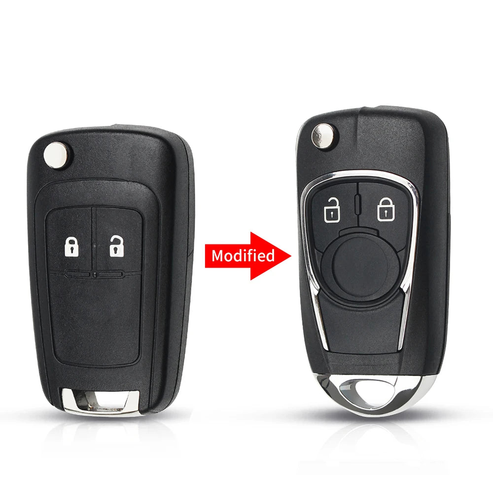 KEYYOU For Chevrolet Cruze For Buick For VAUXHALL OPEL Insignia Astra H J Zafira B C J 2 Modified Flip Key Shell 2 3 4 5 Buttons