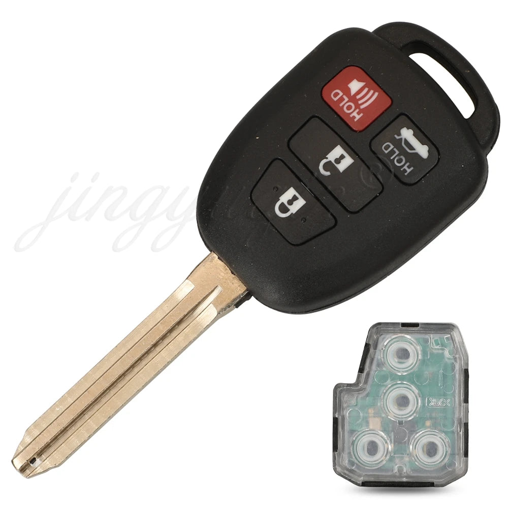 jingyuqin HYQ12BDP 314Mhz H Chip Remote Car Key For Toyota Tacoma /Tacoma Combo RAV4 Kluger Higlander 89070-42880 04020 Fob