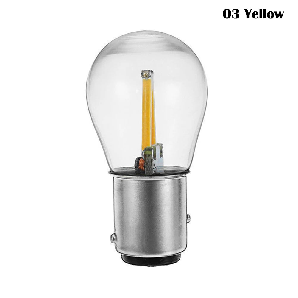 1Pcs 1157 12V BA15D COB LED Car Reverse Backup Tail Brake Light Lamps Bulbs