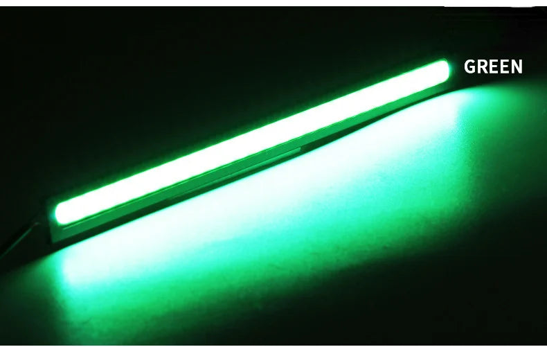 10PCS 17CM LED DRL Waterproof Driving Daytime Running Lights Strip 12V COB LED Car Aluminum Stripes Lights