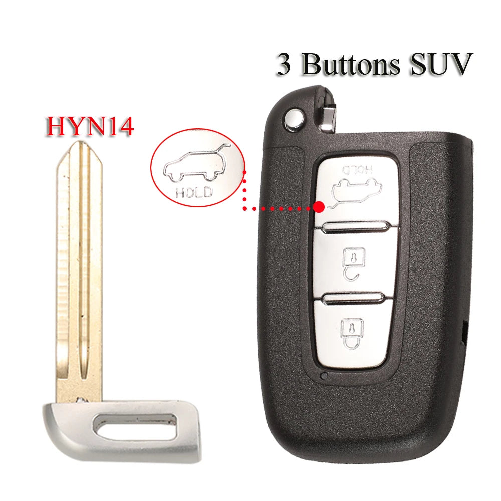 jinyuqin3 Buttons Smart Remote Key Entry Fob For Hyundai I30 Ix35 Coupe Elantra Veloster Equus Genesis Velo Sonata Uncut Blade