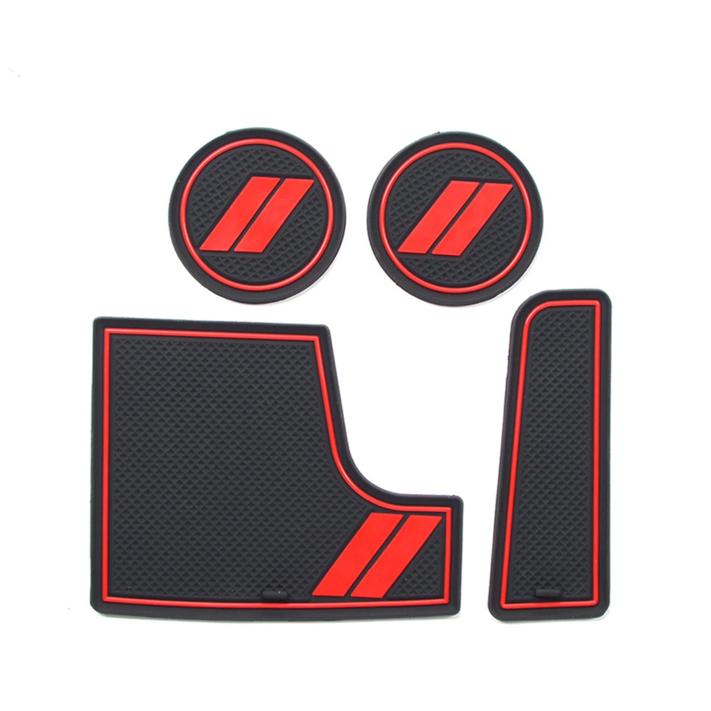 for Dodge Charger 2015-2023 Door Slot Gate Groove Non-slip Pad Mat Water Cup Holder Anti-dust Mat Car Inner Accessory Red White