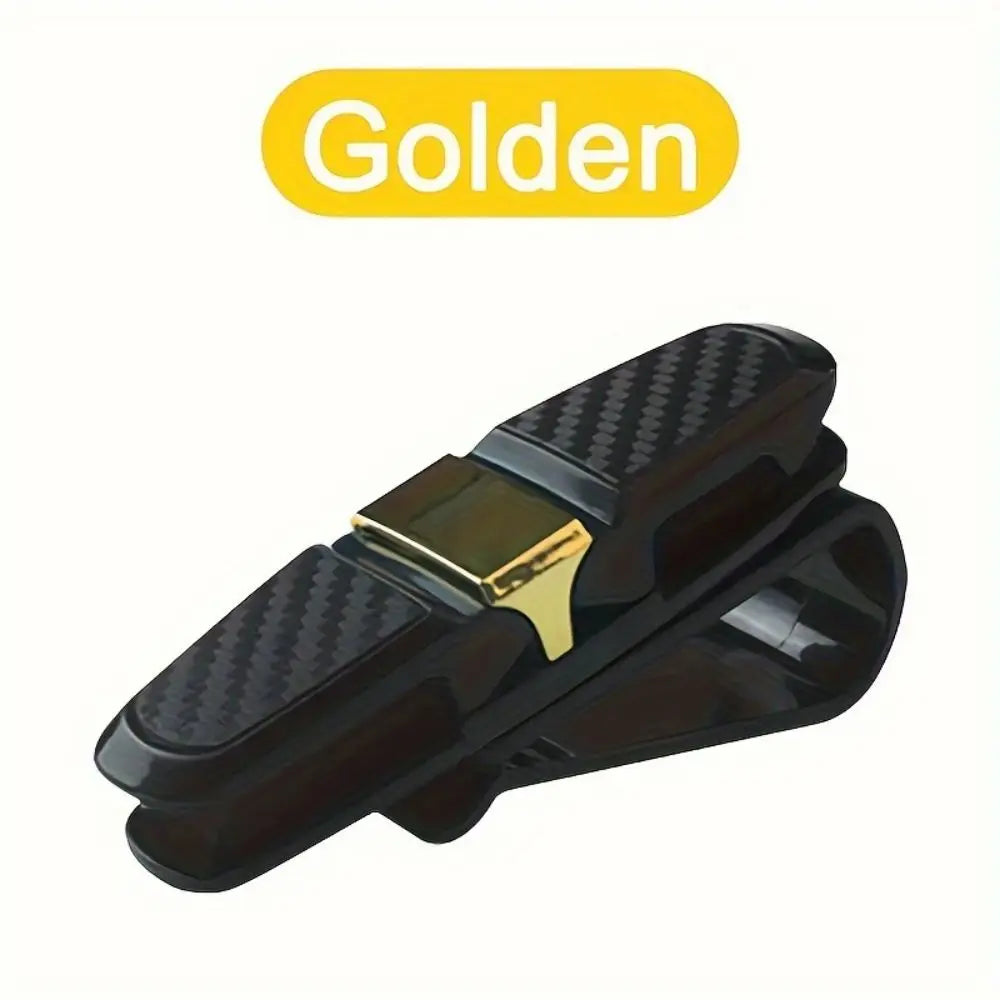 Car Glasses Case Universal Car Sun Visor Glasses Holder Sunglasses Clip Card Ticket Eyeglasses Holder Auto Interior Accessories