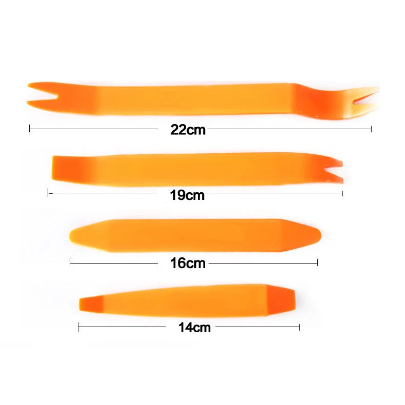 1/4Pcs Car Audio Disassembly Tool Pry Car Radio Door Clip Audio Panel Interior Clip Rocker Crowbar Removal Installer Car Tools