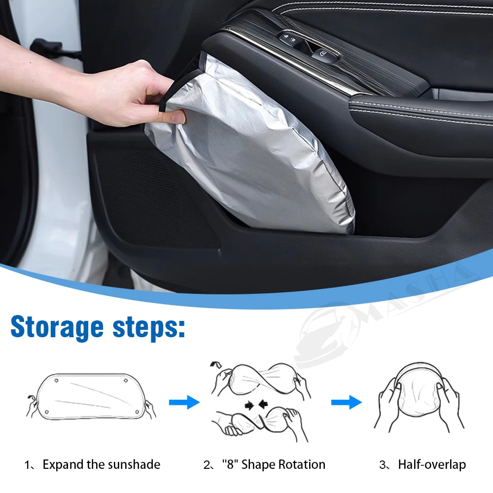 Windshield Sun Shade For MG 4 EV MG4 2022 2023 2024 Sunshade Sun Visor Protector Foldable Blocks UV Rays Keep Your Car Cooler