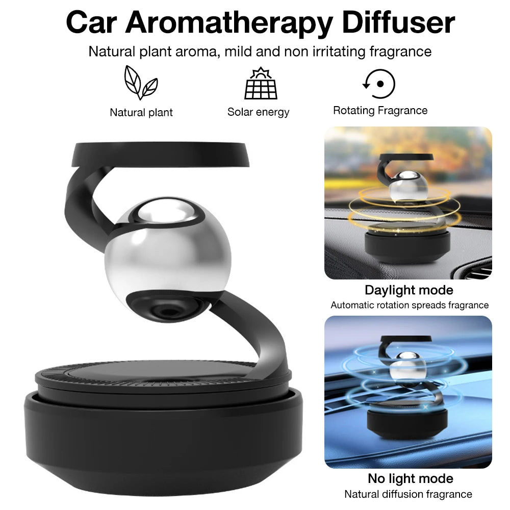 Solar Car Air Freshener Interstellar Suspension Spin Car Perfume Car Deodorant Aromatherapy Diffuser Car Interior Accessories