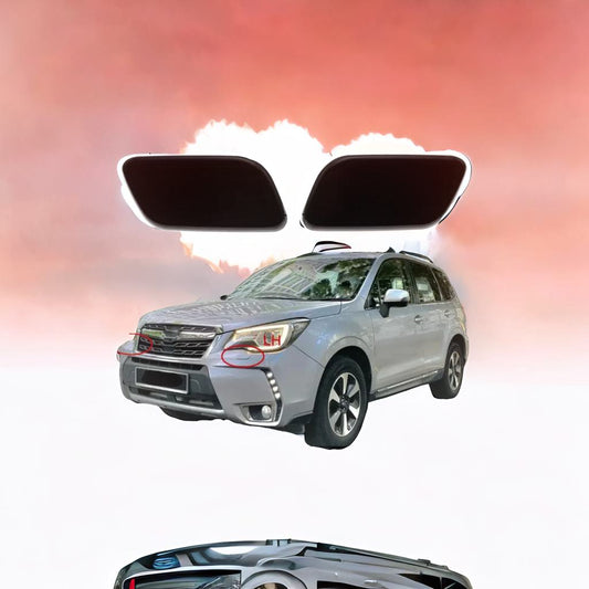 For Subaru Forester SJ 2016-2018 Sport Model Highly Equipped Front Headlight Washer Nozzle Cover Headlamp Water Spray Jet Cap