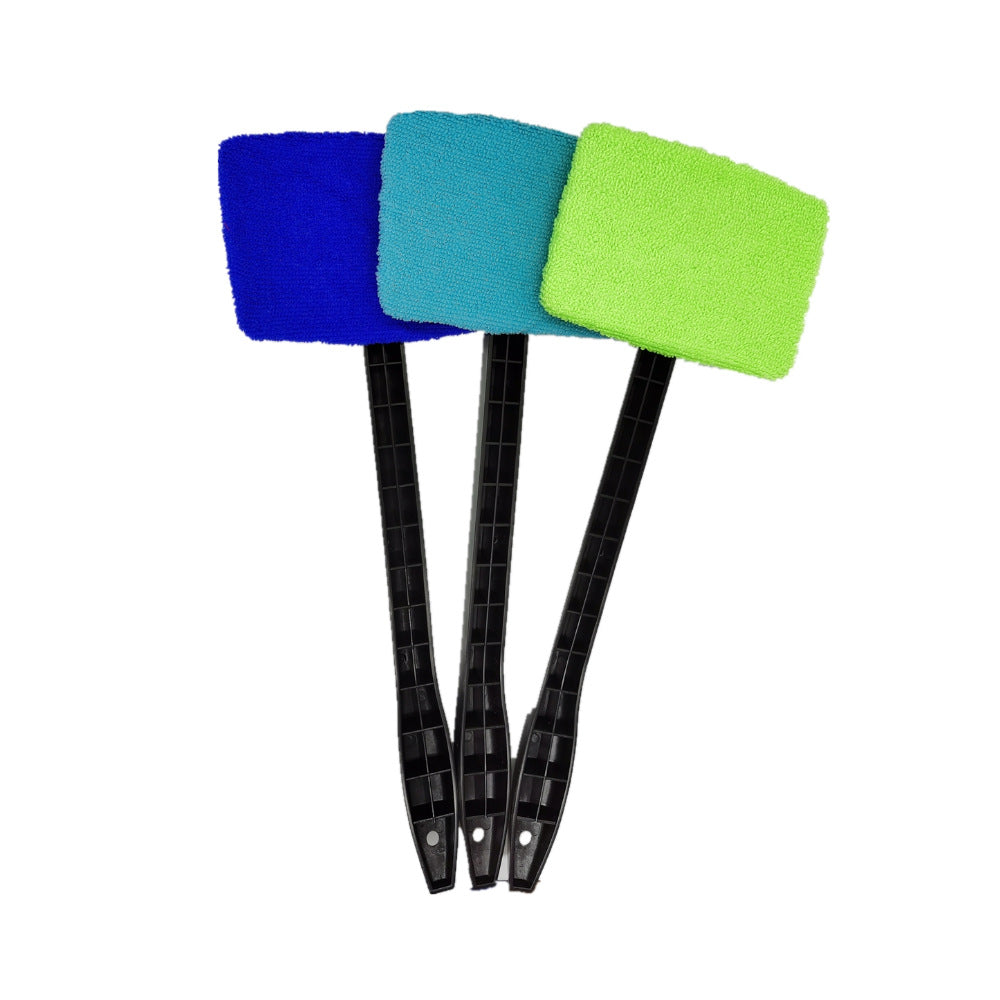 Car Window Cleaner Brush Kit Windshield Cleaning Wash Tool Inside Interior Auto Glass Wiper With Long Handle Car Accessories