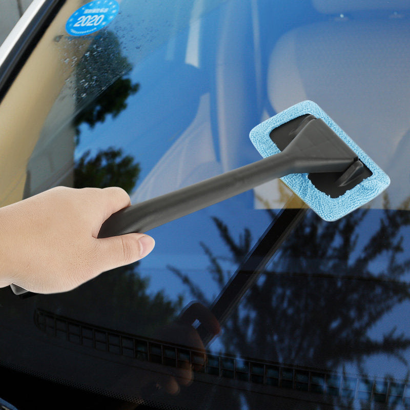 Car Window Cleaner Brush Kit Windshield Cleaning Wash Tool Inside Interior Auto Glass Wiper With Long Handle Car Accessories
