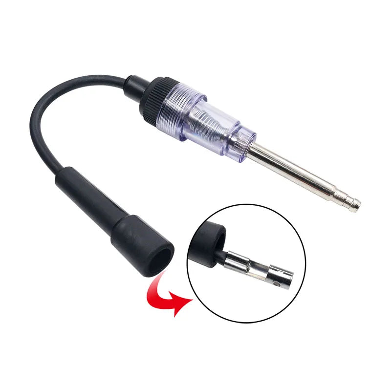 Spark Plug Tester 12V In-Line Wire Ignition Plug Analyzer Spark Plug Tester Pen Test Car Engine Auto Diagnostic Tool Free Ship