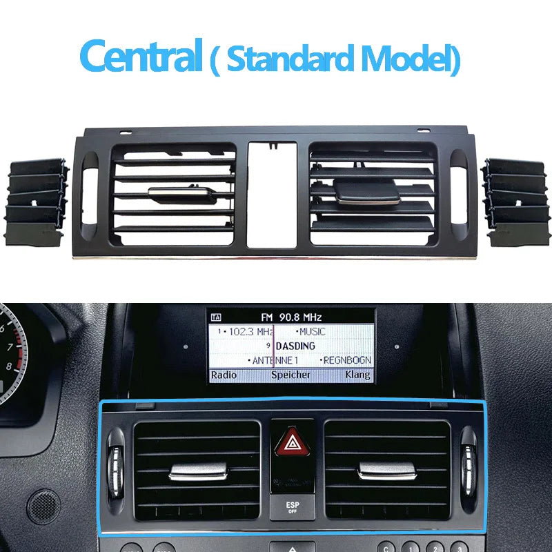 LHD Front Rear Fresh Air Vent Outlet Grille For Mercedes Benz W204 C Class C180 C200 C220 C230 C260 C300 350 2007-2011