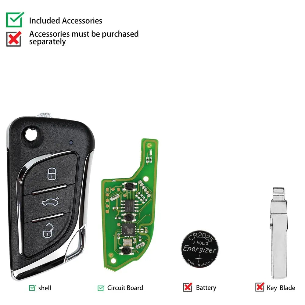 Xhorse XKLKS0EN Wire Remote Key for Lexus Type