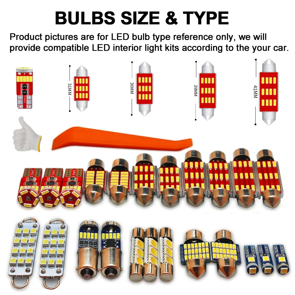 BADEYA 11Pcs LED Interior Light Kit For Mitsubishi L200 Triton KA4T KB4T 2006-2010 2011 2012 2021 Car Led Bulbs Canbus No Error