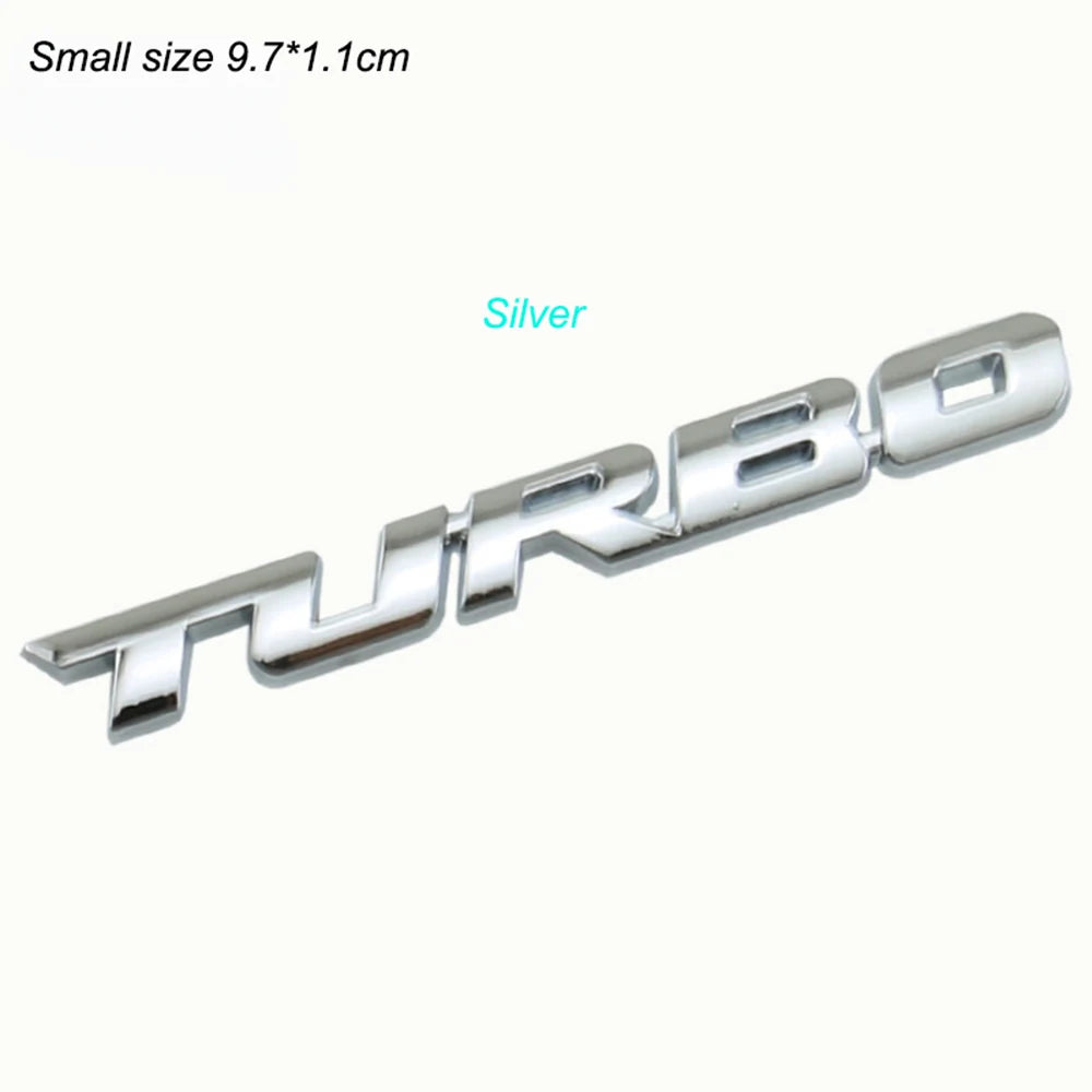 Brand New Car Styling Car Turbo Boost Loading Boosting 3D Metal Chrome Zinc Alloy 3D Emblem Badge Sticker Decal Auto Accessory