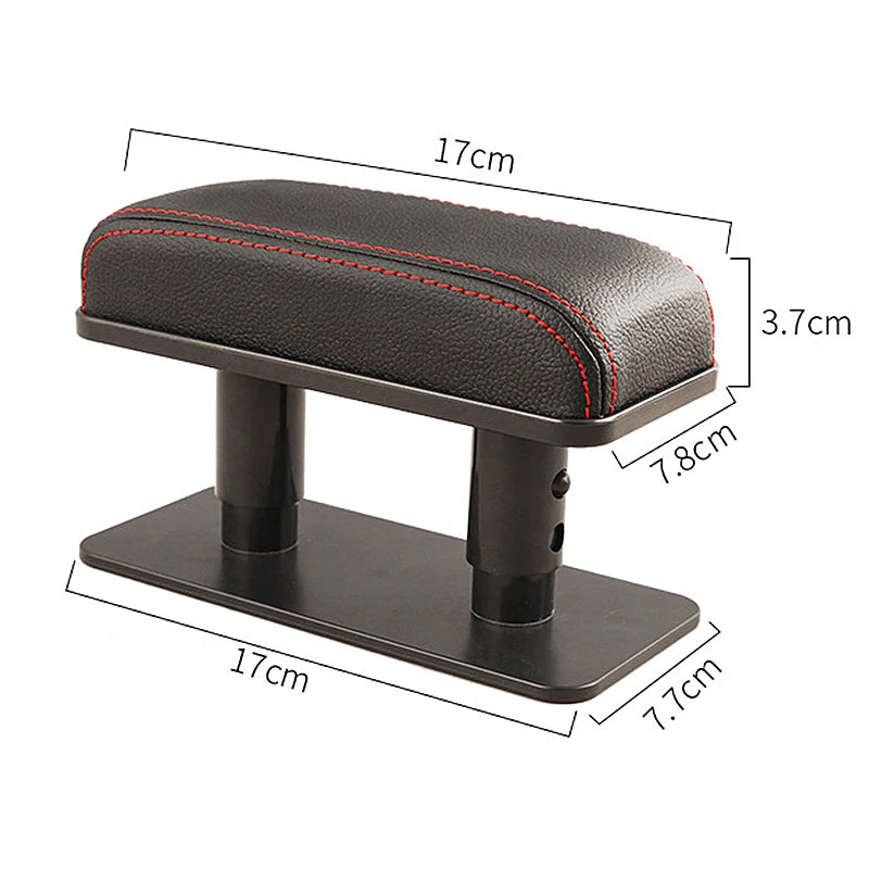 SEAMETAL Car Arm Rest Cushion Extension Adjustable Height Elbow Support Cushion Reduce Fatigue Universal Auto Armrest Support