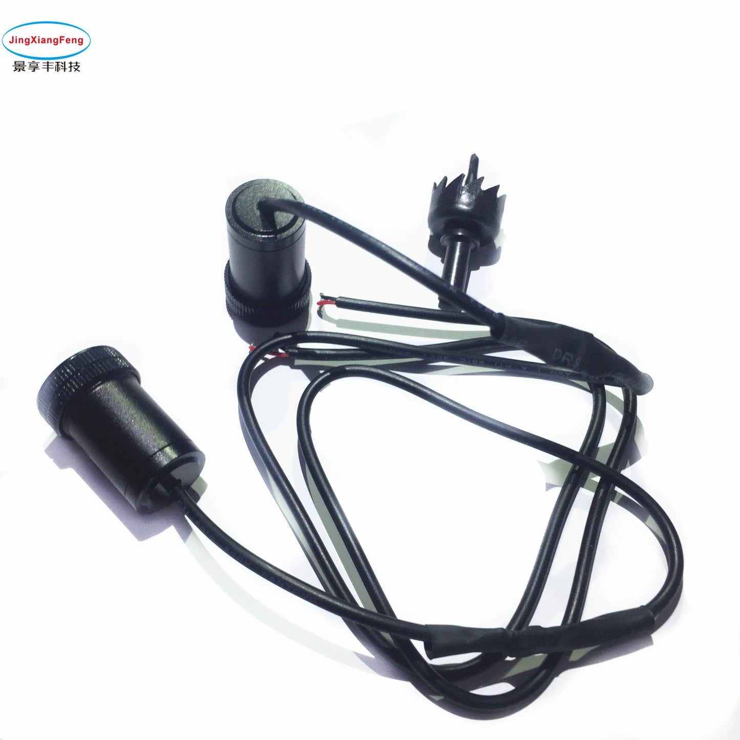 JXF 2PCs LED For GAZ UAZ Car Door Welcome Logo Light Courtesy Laser Projector For Lada Styling Collision Avoidance Warning