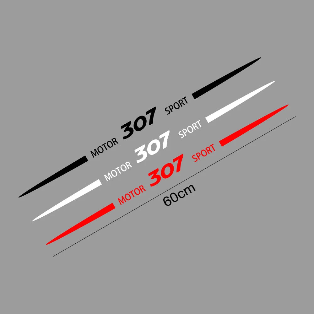 For Peugeot 207 208 RCZ Rifter 308 307 407 206 108 Decorative Accessories Car Whole Body Stickers Auto Sport Styling Vinyl Film