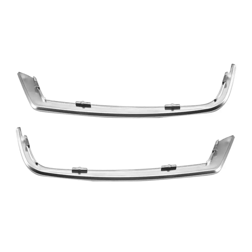 2pcs Front Door Speaker Covers Gap Decor Trim Horn Decoration Slit Strip for BMW 5 Series F10 2011-2013 Silver Car Accessories