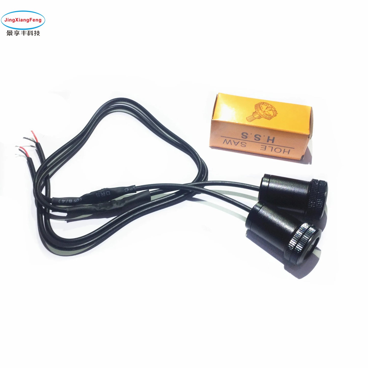 JXF 2PCs LED For GAZ UAZ Car Door Welcome Logo Light Courtesy Laser Projector For Lada Styling Collision Avoidance Warning