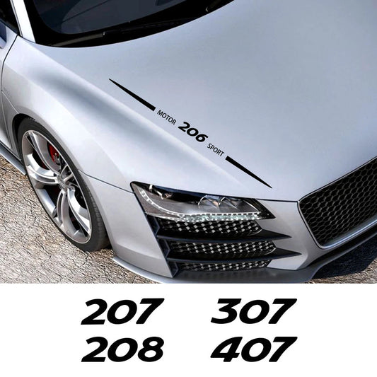 For Peugeot 207 208 RCZ Rifter 308 307 407 206 108 Decorative Accessories Car Whole Body Stickers Auto Sport Styling Vinyl Film