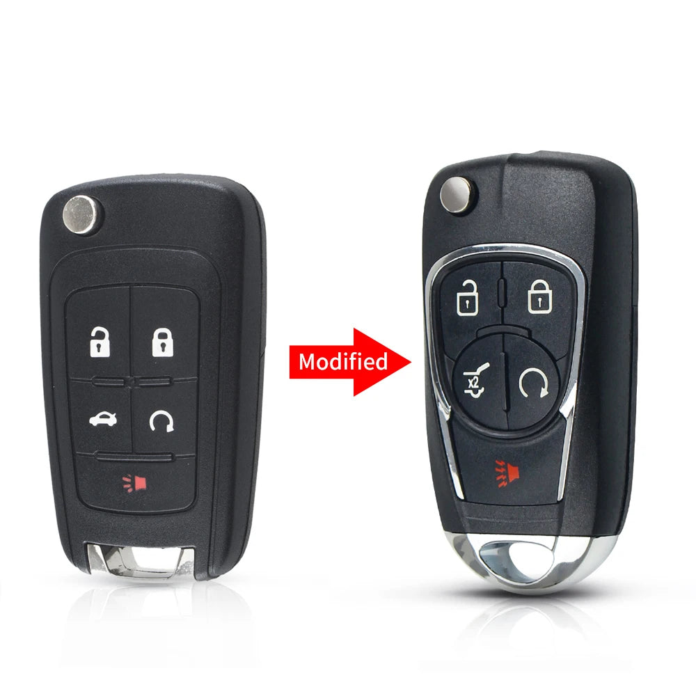 KEYYOU For Chevrolet Cruze For Buick For VAUXHALL OPEL Insignia Astra H J Zafira B C J 2 Modified Flip Key Shell 2 3 4 5 Buttons