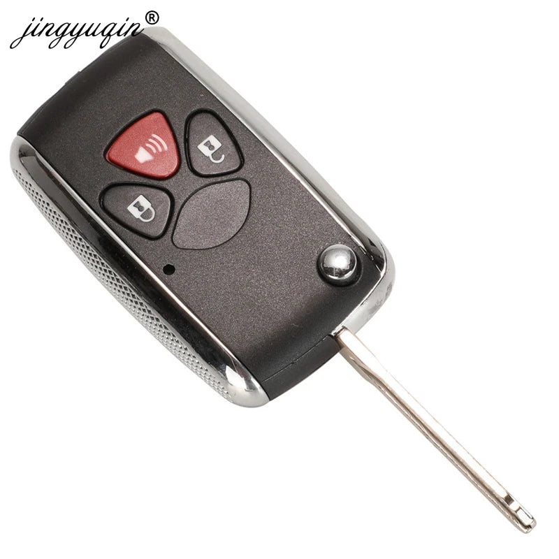 jinyuqin 2/3/4 Buttons Updated Flip Remote Key Case For Toyota Avlon Crown Corolla Camry RAV4 Reiz Yaris Prado Key Shell Toy43
