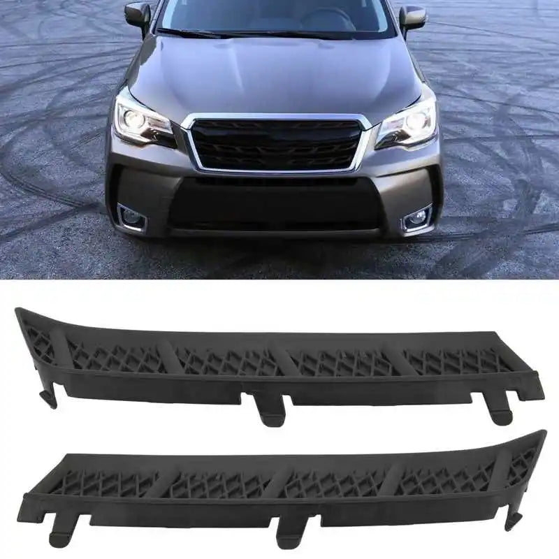 1pc Car Front Bumper Grille Molding Side Cover Trim Black ABS Replacement for Subaru Forester 2014 2015 2016 2017