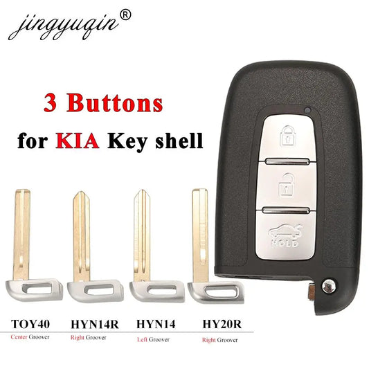 jinyuqin3 Buttons Smart Remote Key Entry Fob For Hyundai I30 Ix35 Coupe Elantra Veloster Equus Genesis Velo Sonata Uncut Blade