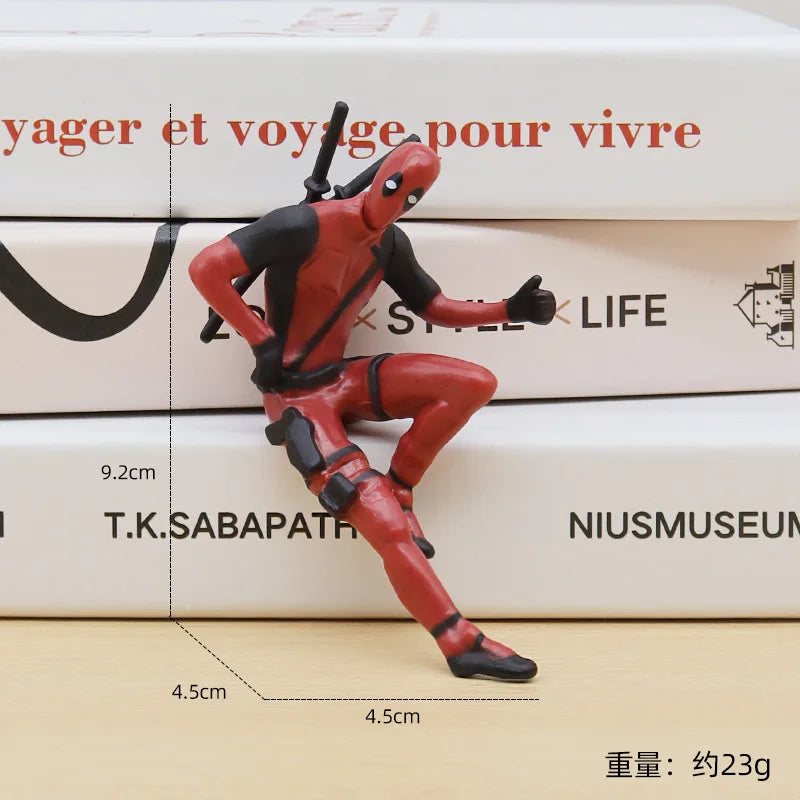 Desk Decoration Deadpool Car Home Office Marvel 8cm X-MAN Funny Cute Figure Model Toys