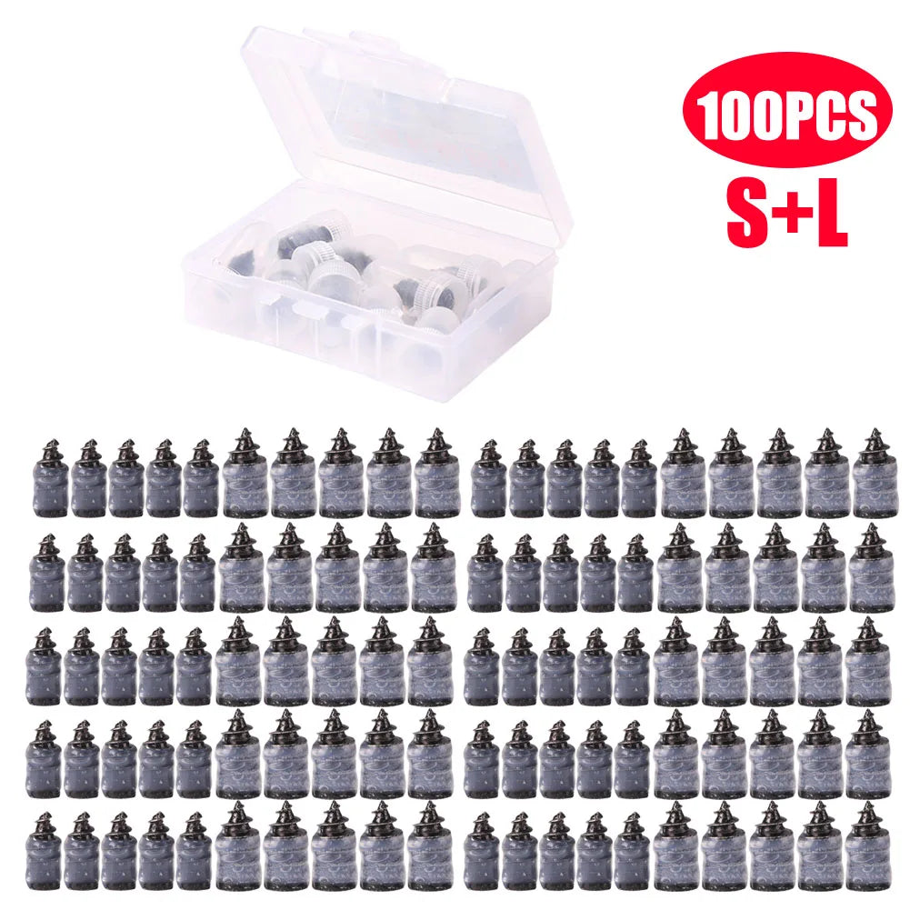 10-100PCS Universal Vacuum Car Tyre Repair Rubber Nail For Car Motorcycle Scooter Tubeless Tire Repair Kit Glue Free Tire Nails