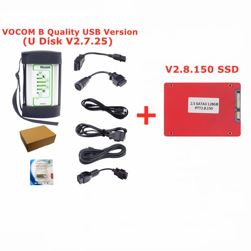 Best ForVolvo 88890300 Vocom Interface Truck Diagnostic Tool Calibrate & Programming For UD/Mack/Renault Vocom Online Update