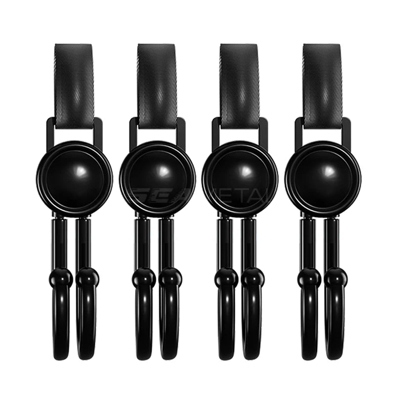 SEAMETAL 4pcs Car Hook Interior Seat Back Hanging Hooks Universal For Car Electric Bike Motorcycle Storage Goods Hanging Hook