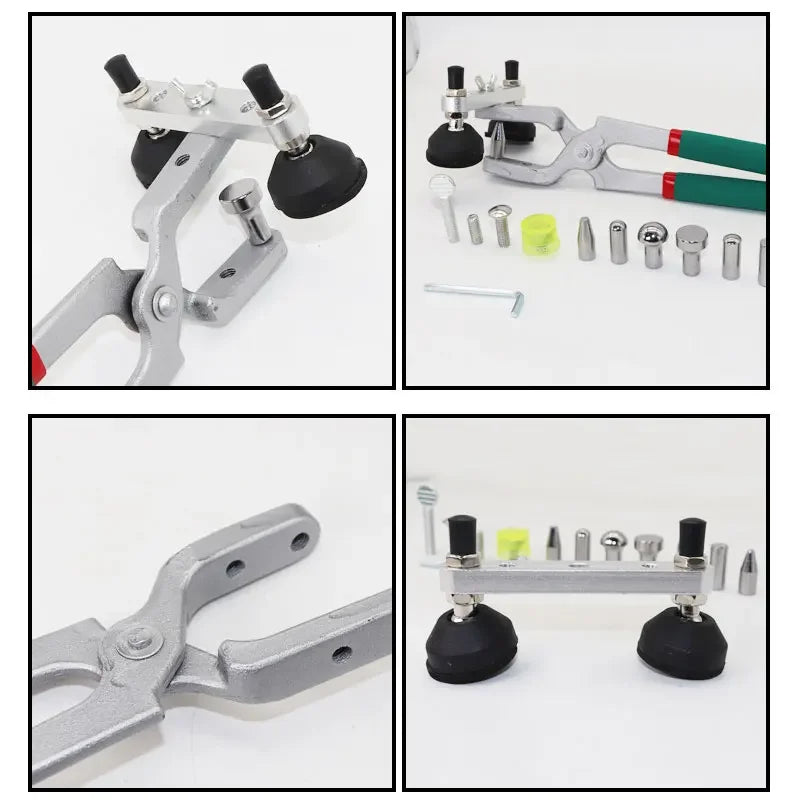 Car Edge Repair Paintless Dent Puller Crimping Pliers Hood Door Edge Clip Kit Edge Trimming Pliers Flat Hole Caliper Tools Clip