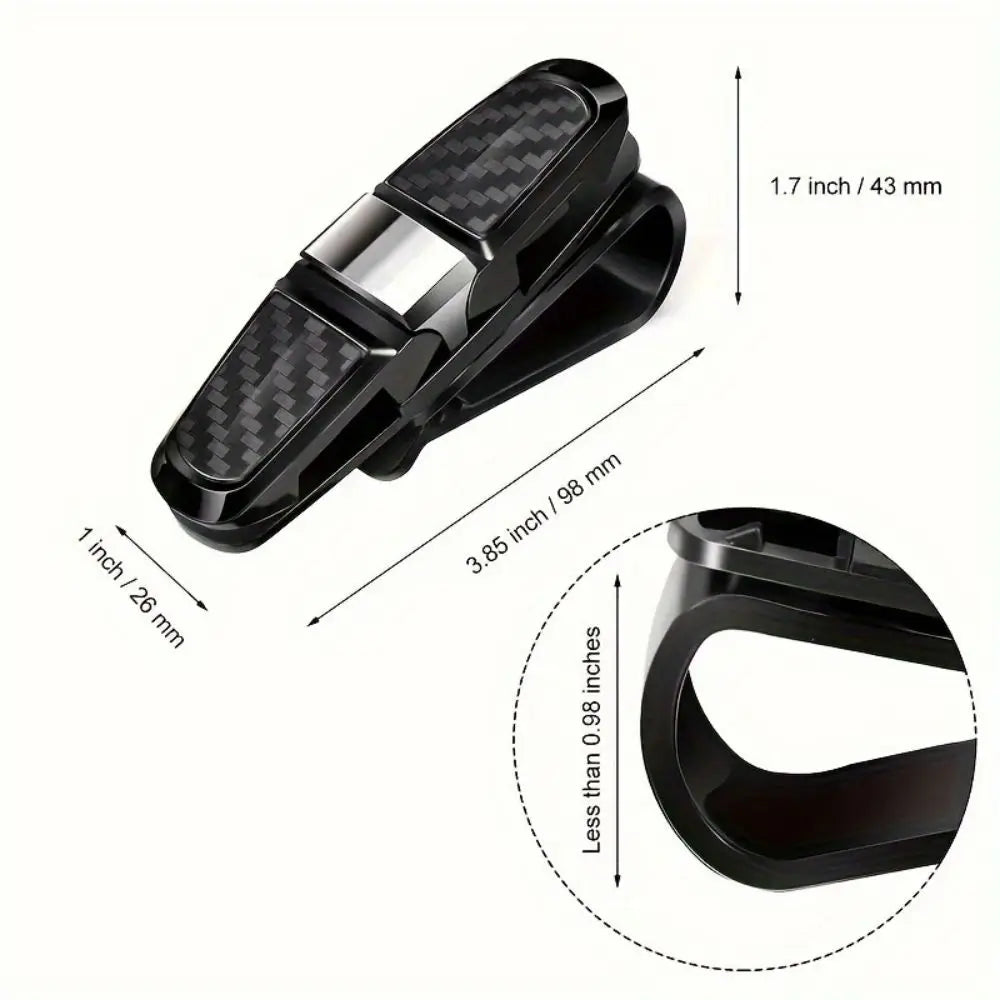 Car Glasses Case Universal Car Sun Visor Glasses Holder Sunglasses Clip Card Ticket Eyeglasses Holder Auto Interior Accessories