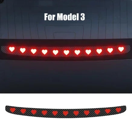 Taillight Sticker for Tesla Model 3 Y High Mounted Brake Light Projection Board Decoration Sticker Car Exterior Decoration 2023