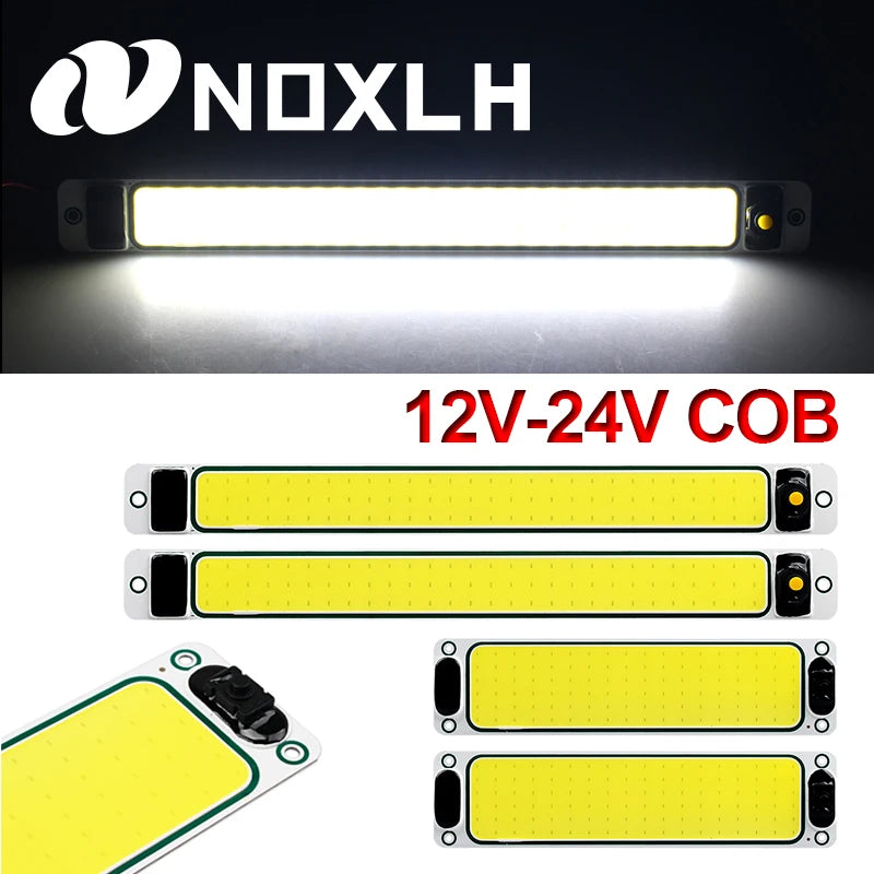12-24V LED Car Interior Lighting Reading Night Strip Light Interior Light Ceiling Lamp with On Off Switch for Van Lorry Truck