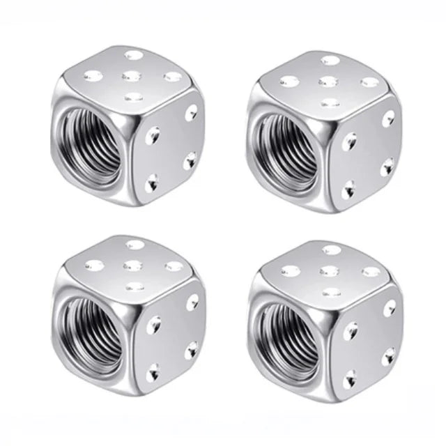 4 Pcs Aluminum Car Tire Valve Caps Hex Alloy Tyre Valve Airtight Cover Waterproof Dust For Automobiles Motorcycles Trucks Bikes