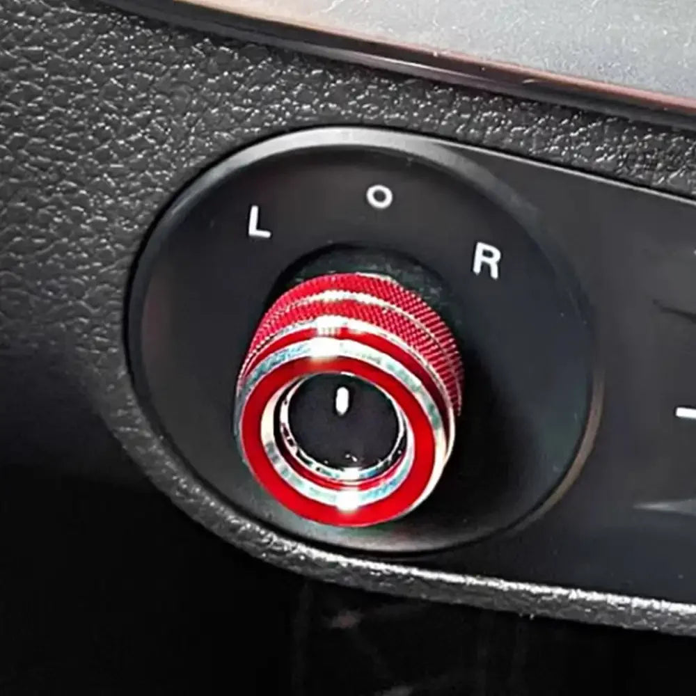 Car Rearview Mirror Knob Trim Cover Rotary ControlSwitch Decoration Aluminum AlloyRings For MG MG6 ZS GT Roewe i6/ei6/i6plus/RX5