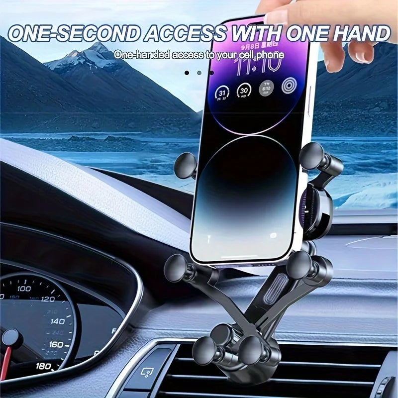 Mobile Phone Holder Air Outlet Gravity Sensor Car Phone Stand Universal Smartphone Gap Mount In Car Interior Accessories