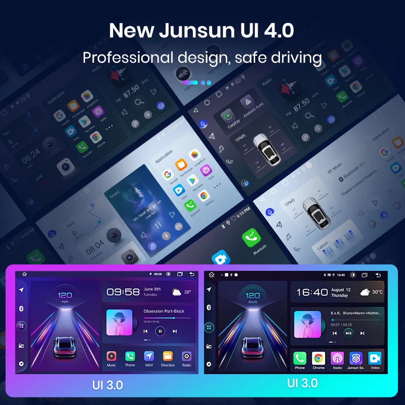 Junsun 7" 9" Universal CarPlay Android Auto Radio for VW Volkswagen Fiat Renault Nissan Hyundai 4G Wifi Car Multimedia autoradio