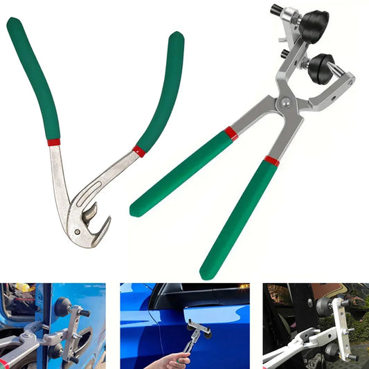 Car Edge Repair Paintless Dent Puller Crimping Pliers Hood Door Edge Clip Kit Edge Trimming Pliers Flat Hole Caliper Tools Clip