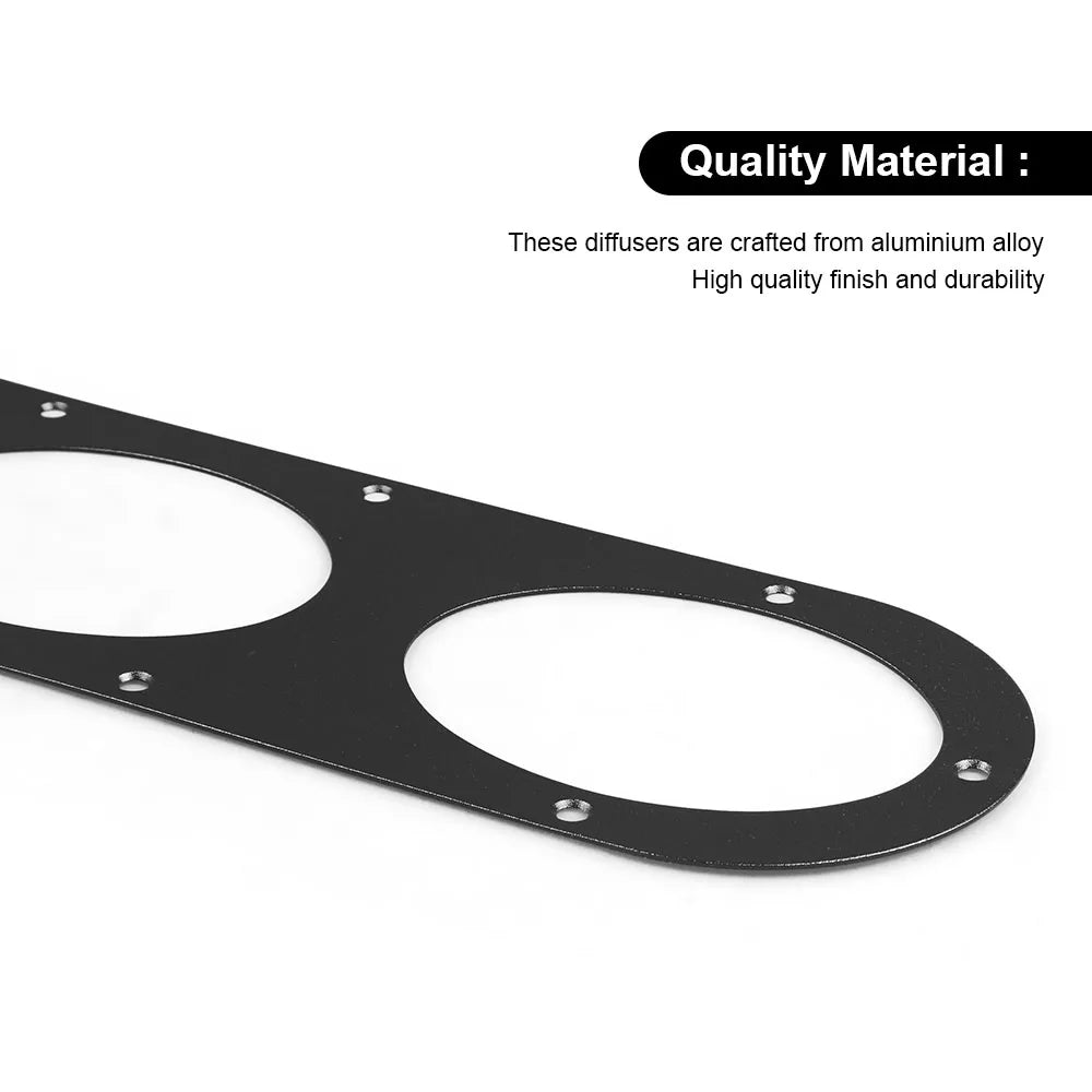 2pcs Rear Bumper Diffuser For Universal Car Rear Bumper Air Diversion Diffuser Panel BX100863