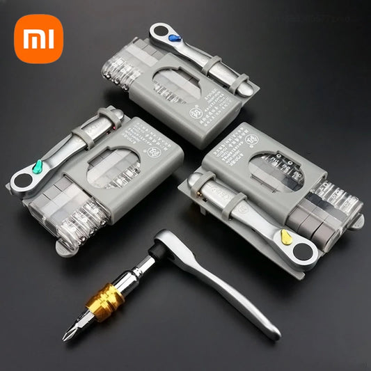 Xiaomi Multifunctional Mini Ratchet Wrench Screwdriver Bits Set Special Shaped Lotted Phillips Manual Screwdriver Set Hand Tools