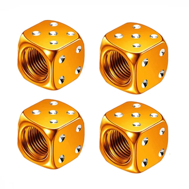 4 Pcs Aluminum Car Tire Valve Caps Hex Alloy Tyre Valve Airtight Cover Waterproof Dust For Automobiles Motorcycles Trucks Bikes