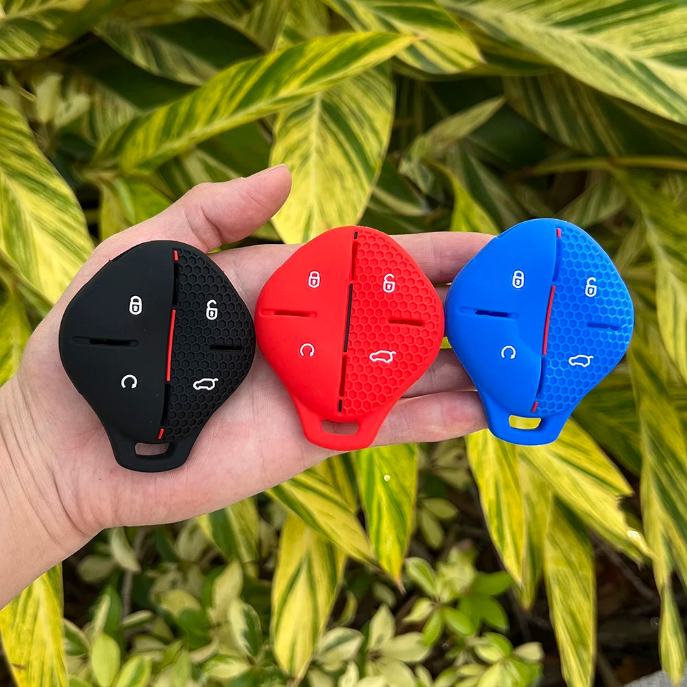 Silicone Car Key Cover Keychain Bag Set for Chery Jetour Dashing X-1 Plus DTC IDM 2022 2024 Remote Case Holder Shell Accessories