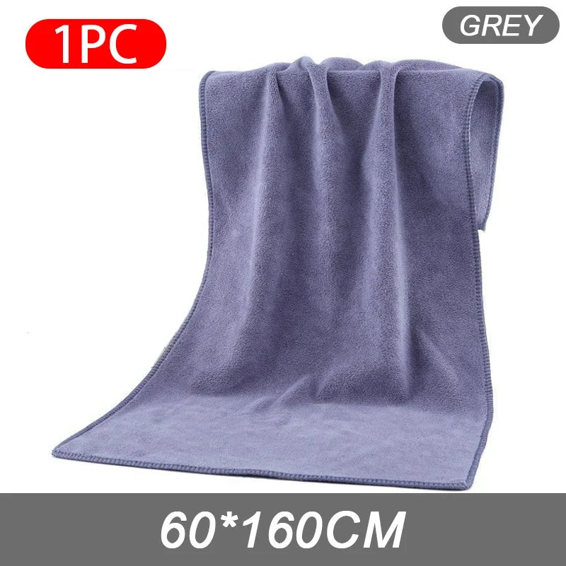 SEAMETAL 160X60CM Microfiber Car Wash Towel Thicken Towels Car Double-Sided Soft Cloth Auto Detailing Care Washing Drying Rags