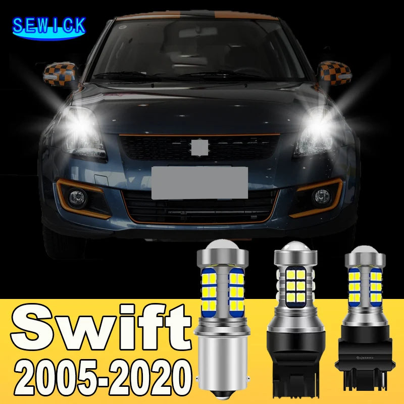 2pcs Dual Mode LED Turn Signal+Daytime Running Light DRL Accessories For Suzuki Swift 2005-2020 2009 2010 2011 2012 2016 2017