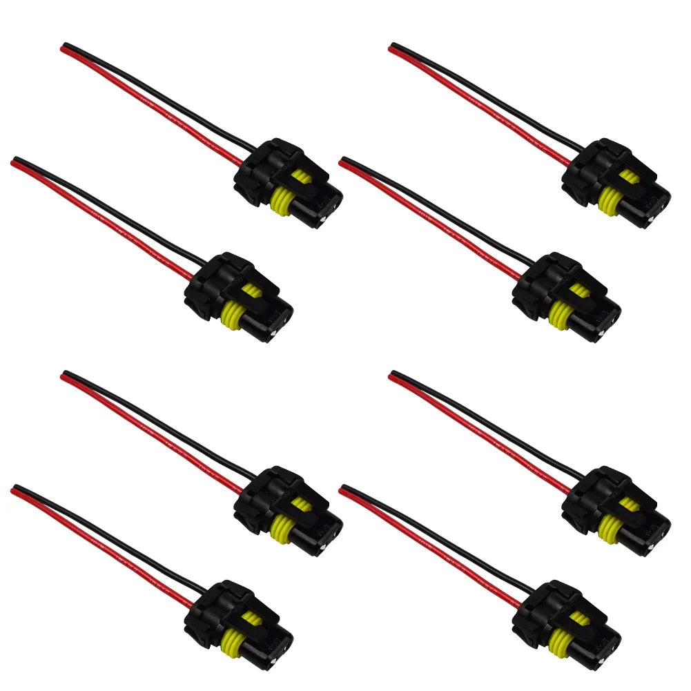 2-10Pcs 9005 HB3 9006 HB4 Female Adapter Wiring Harness Sockets Wire Connector for Headlight Fog Lights