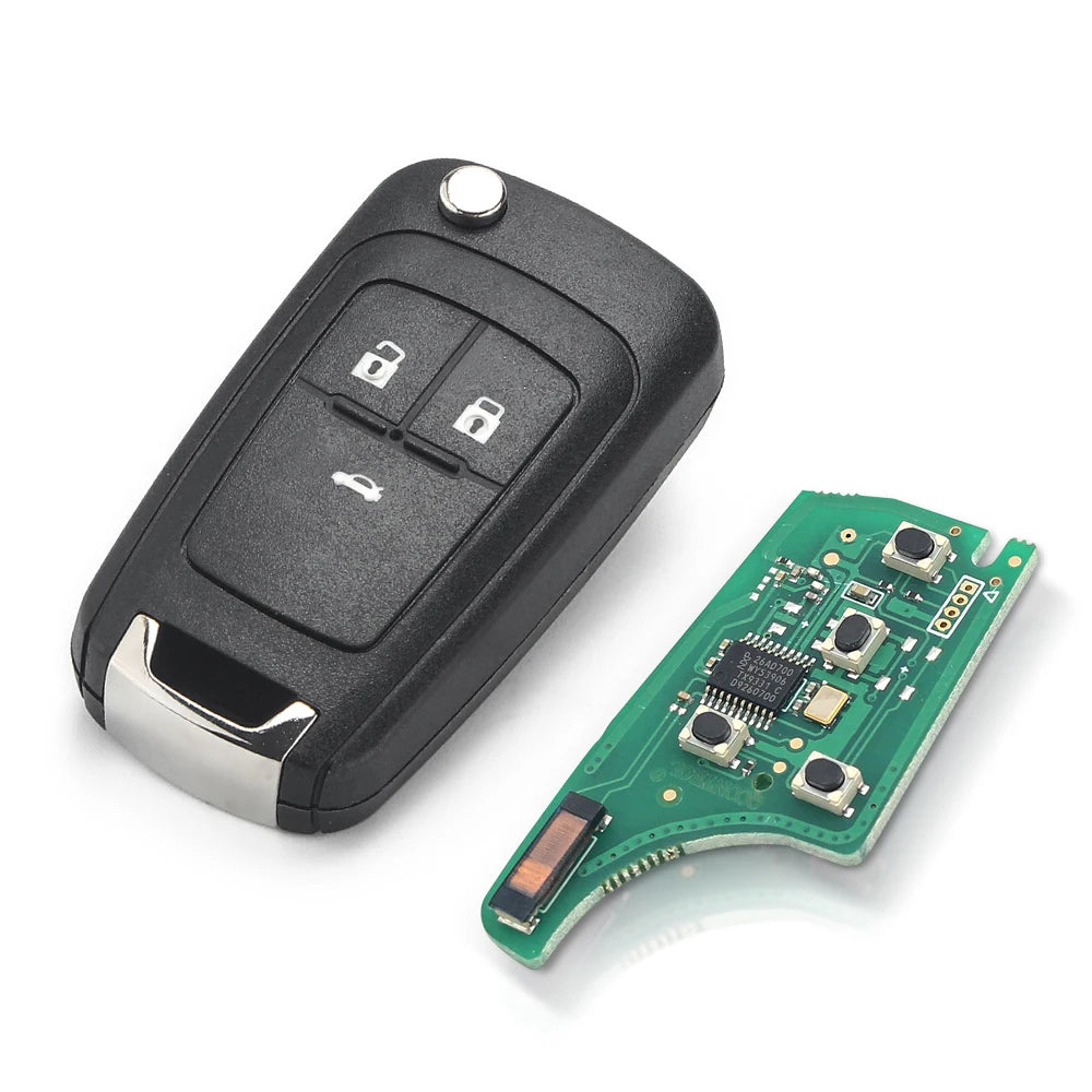 KEYYOU 2/3/4 Buttons Flip Folding Remote Car Key Fob For Chevrolet Cruze Malibu Aveo Spark Sail orlando Key 433MHz ID46 Chip
