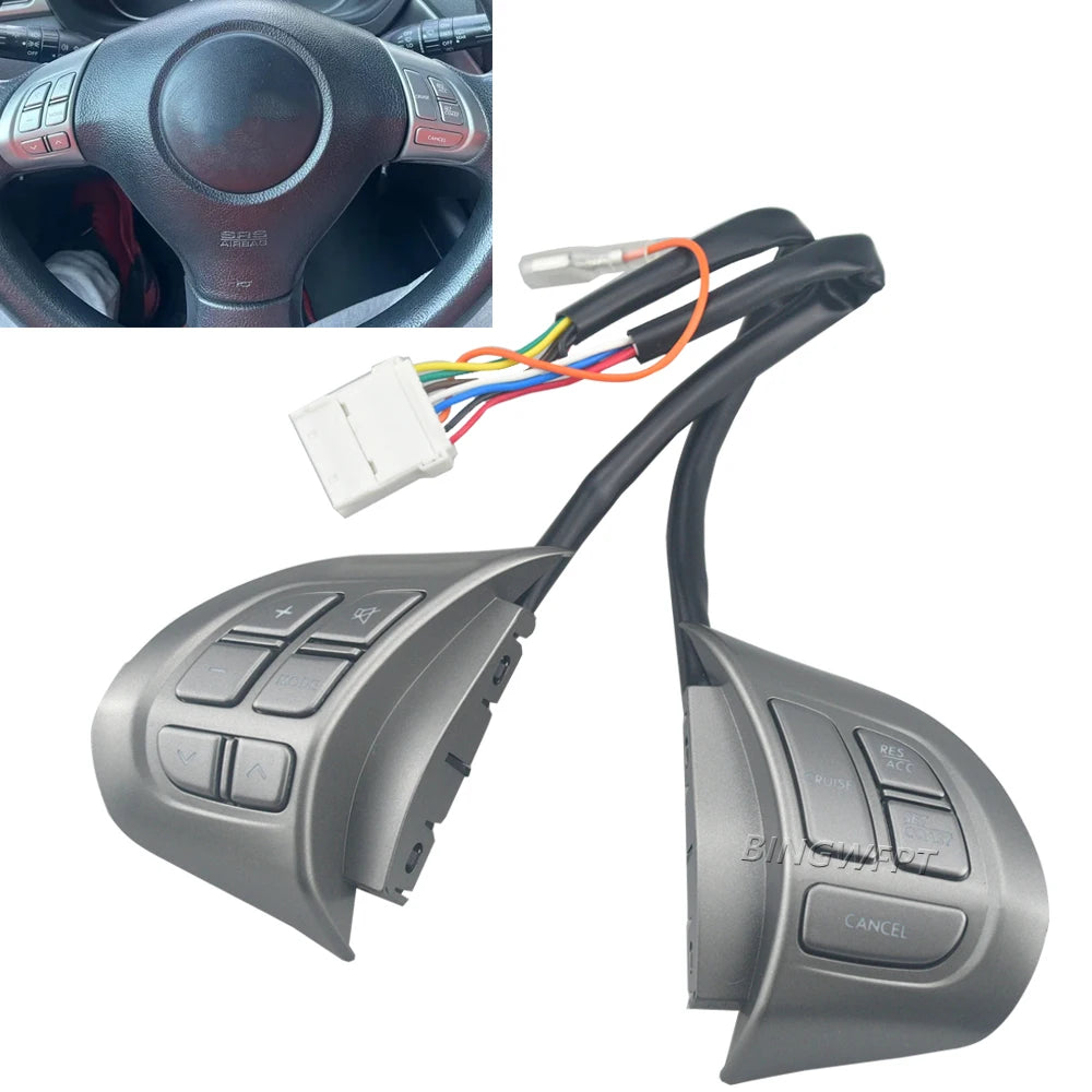 Car Steering Wheel Audio Control Button Switch Cruise Control Switch for Subaru Forester 2008-2010 MultiFunction